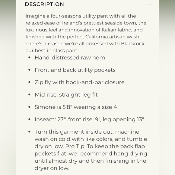 Frank & Eileen Blackrock Utility Pant - Picture 4 of 9